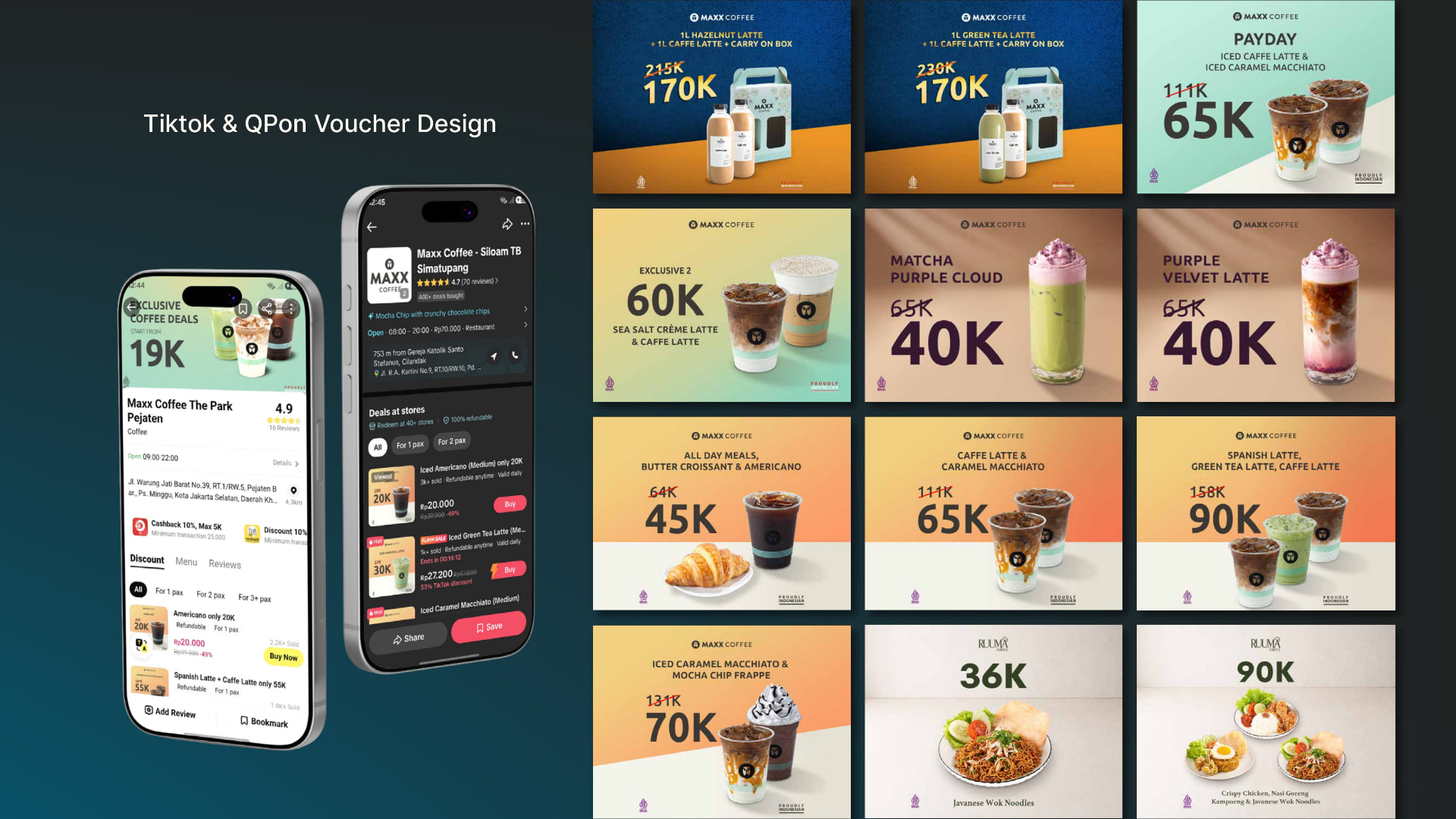TikTok & QPon Voucher Design