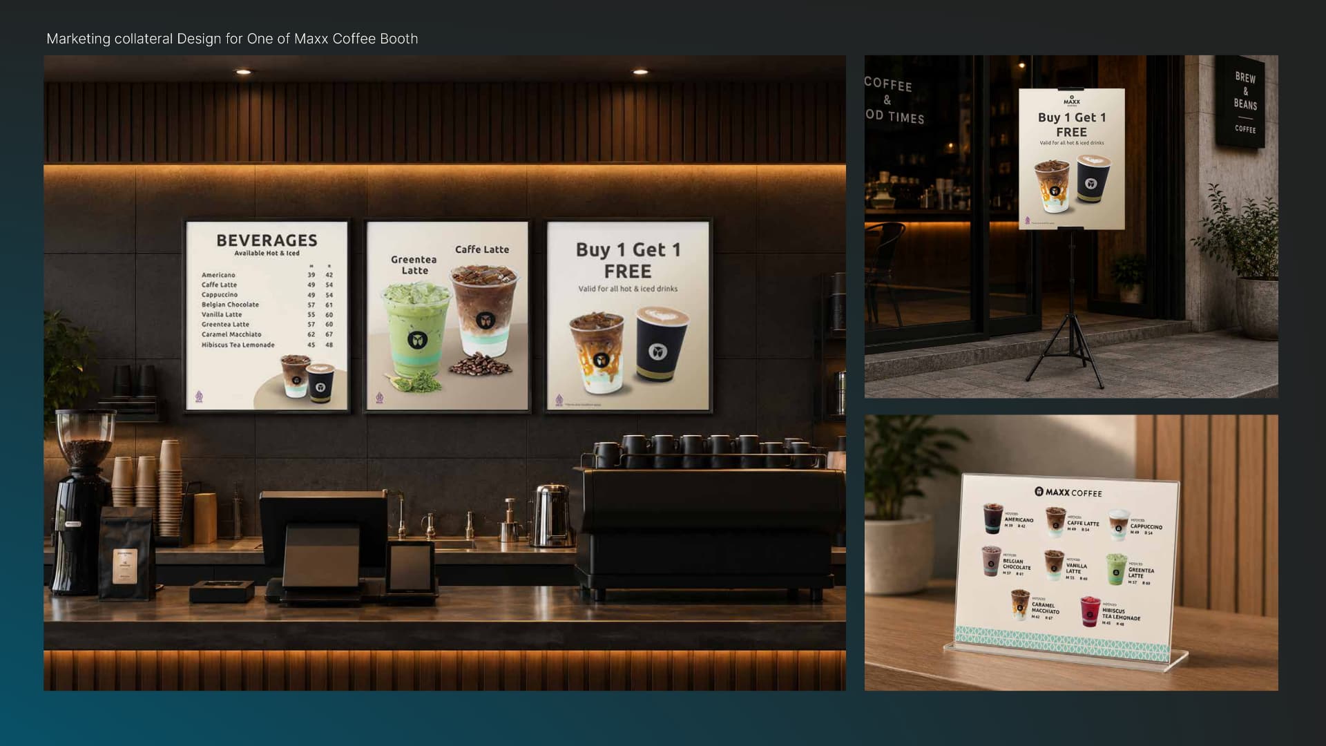 Maxx Coffee Booth Signage
